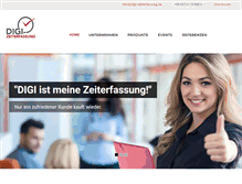 Tablet Screenshot of digi-zeiterfassung.de